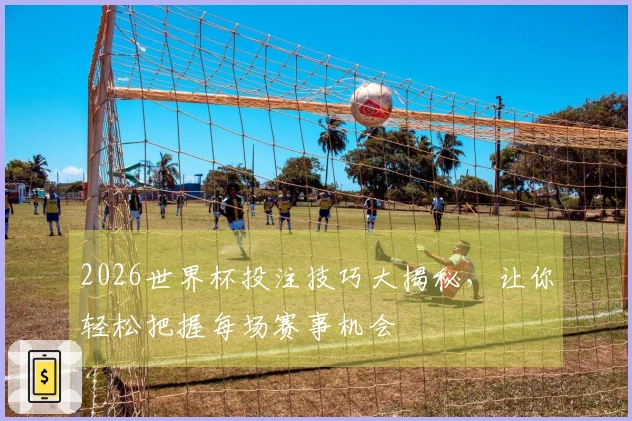 2026世界杯投注技巧大揭秘，让你轻松把握每场赛事机会